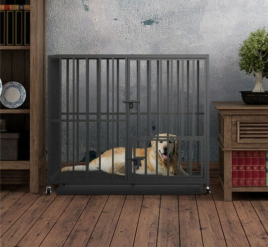 38 Heavy Duty Dog Cage Large XL XXL Pet Kennel on Wheels V178-66726