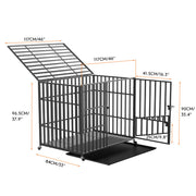 46 XXL Heavy Duty Dog Cage Jumbo Large Pet Kennel on Wheels V178-66728