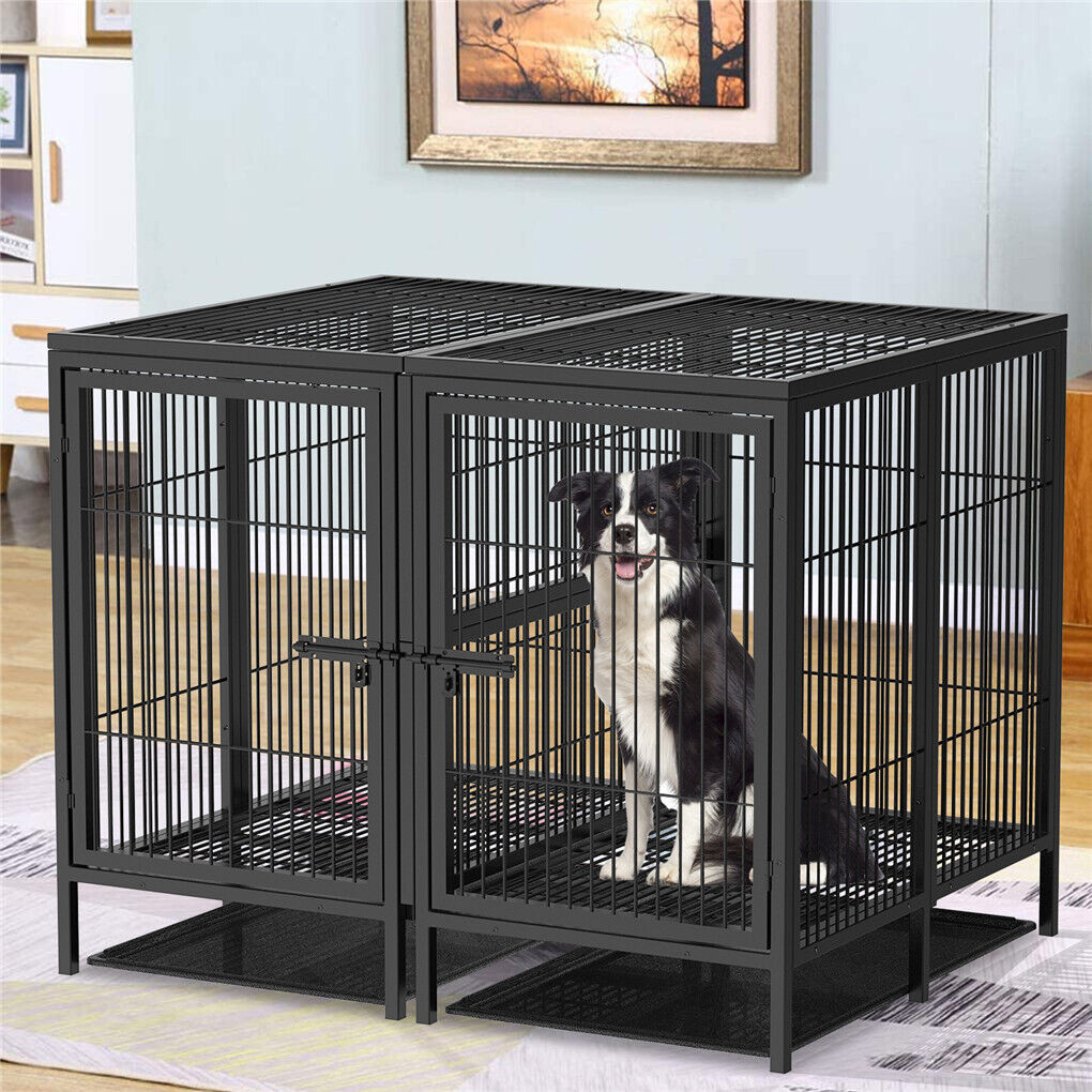 52 XXXL Heavy Duty Dog Cage Large Breed Kennel on Wheels V178-66729