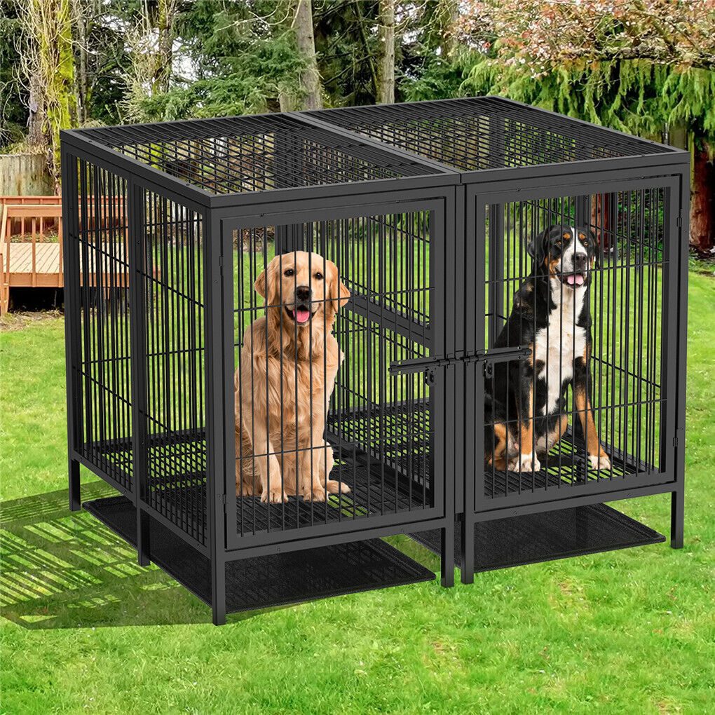 52 XXXL Heavy Duty Dog Cage Large Breed Kennel on Wheels V178-66729