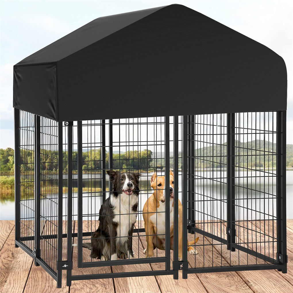 Extra Large Welded Wire Dog Kennel Outdoor Heavy Duty Crate Cage V178-66730