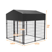 Extra Large Welded Wire Dog Kennel Outdoor Heavy Duty Crate Cage V178-66730