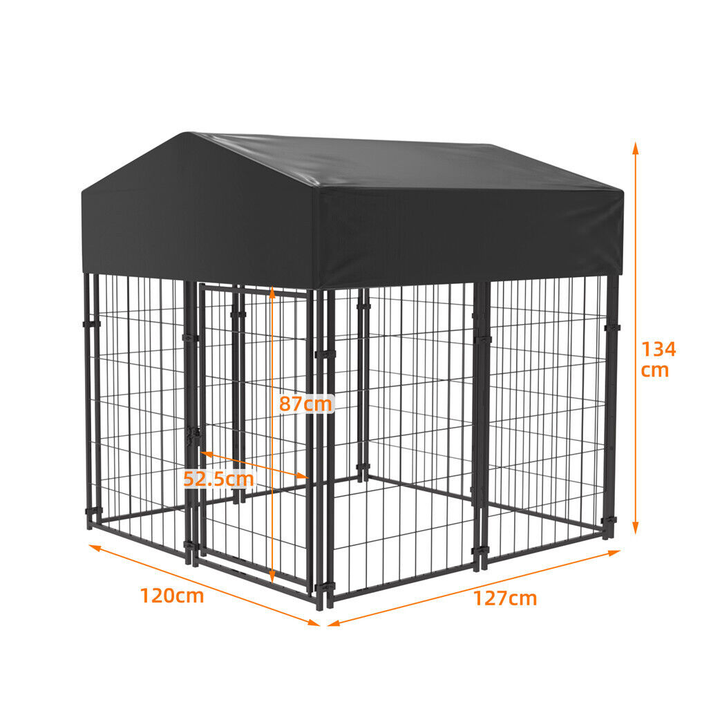 Extra Large Welded Wire Dog Kennel Outdoor Heavy Duty Crate Cage V178-66730