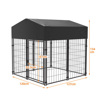 Extra Large Welded Wire Dog Kennel Outdoor Heavy Duty Crate Cage V178-66730