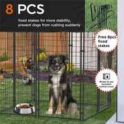 Extra Large Welded Wire Dog Kennel Outdoor Heavy Duty Crate Cage V178-66730