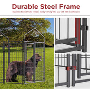 Extra Large Welded Wire Dog Kennel Outdoor Heavy Duty Crate Cage V178-66730