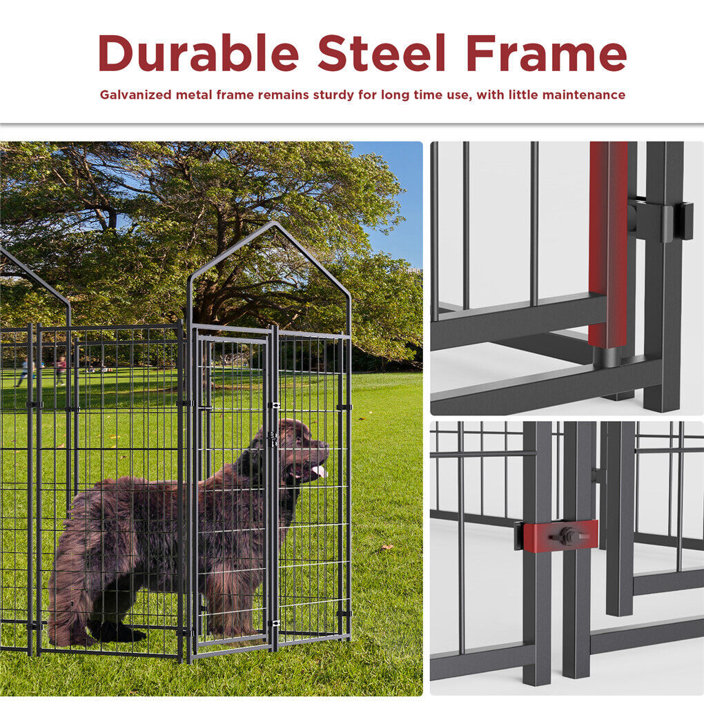 Extra Large Welded Wire Dog Kennel Outdoor Heavy Duty Crate Cage V178-66730
