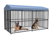 Pawhub Heavy Duty Dog Cage Black Metal Kennel Indoor Outdoor 3M V178-66731