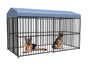 Pawhub Heavy Duty Dog Cage Black Metal Kennel Indoor Outdoor 3M V178-66731