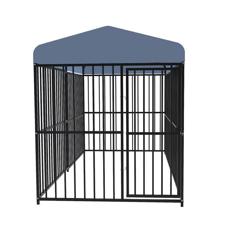 Pawhub Heavy Duty Dog Cage Black Metal Kennel Indoor Outdoor 3M V178-66731