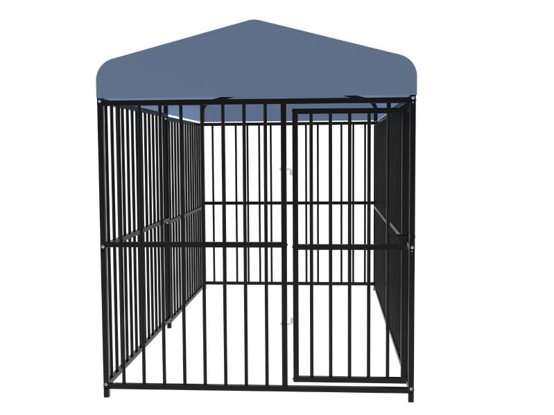 Pawhub Heavy Duty Dog Cage Black Metal Kennel Indoor Outdoor 3M V178-66731