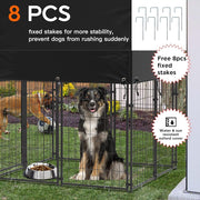 Outdoor Dog Kennel XS Pet Cage with Roof & Cover 127x120x134cm V178-66732