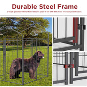 Large Outdoor Dog Kennel 250x120x165cm Pet Cage with Roof V178-66734