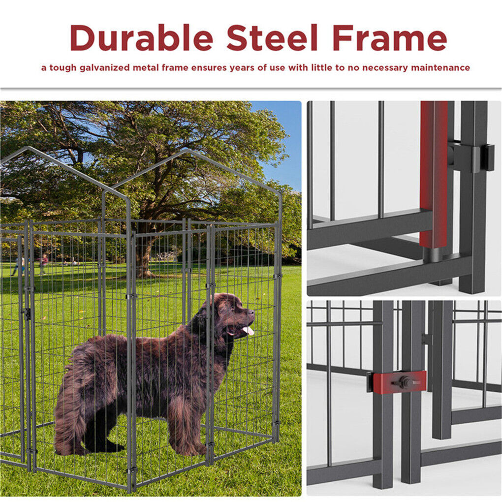 Large Outdoor Dog Kennel 250x120x165cm Pet Cage with Roof V178-66734
