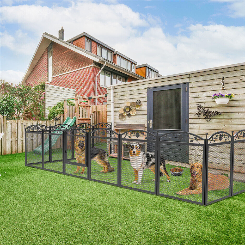 HeavyDuty Metal Dog Playpen w/ Waterproof Border V178-66735