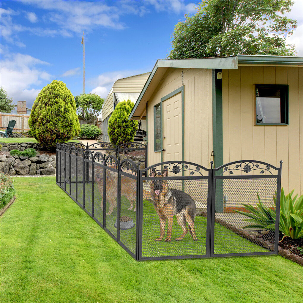 HeavyDuty Metal Dog Playpen w/ Waterproof Border V178-66735