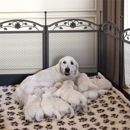 HeavyDuty Metal Dog Playpen w/ Waterproof Border V178-66735