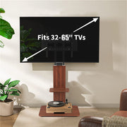 Heavy Duty TV Floor Stand Adjustable Mount 65 Black Brown V178-66739