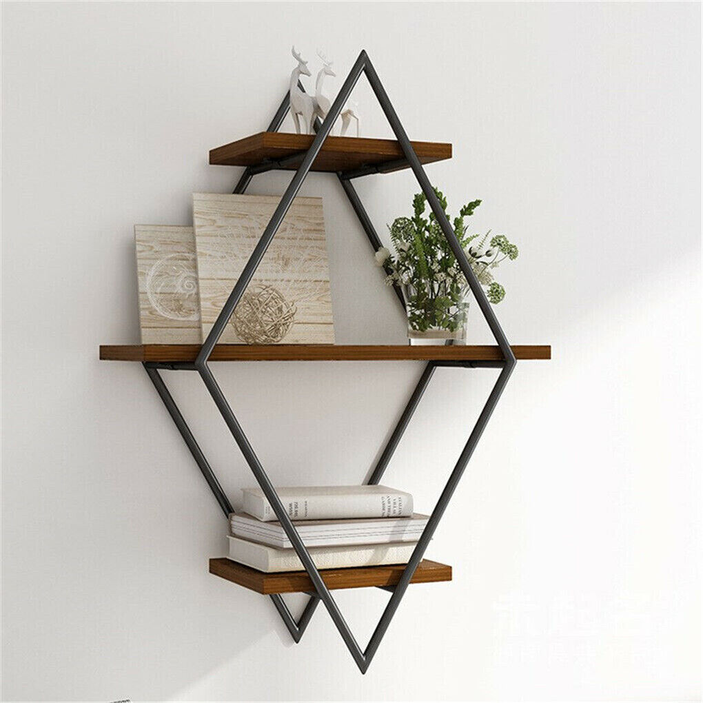 Vintage Rustic Wooden Floating Shelves V178-66743