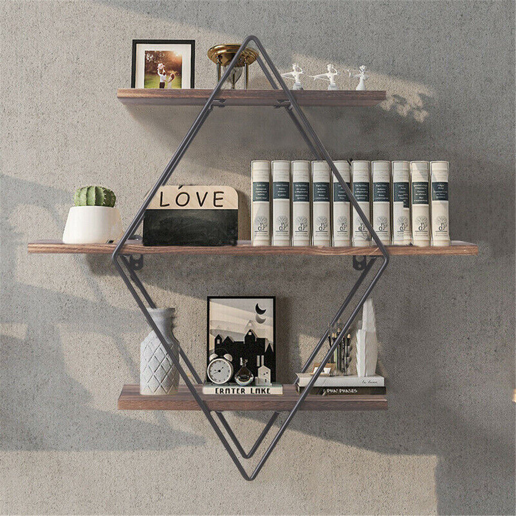 Vintage Rustic Wooden Floating Shelves V178-66743