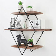 Vintage Rustic Wooden Floating Shelves V178-66743