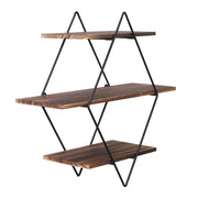 Vintage Rustic Wooden Floating Shelves V178-66743