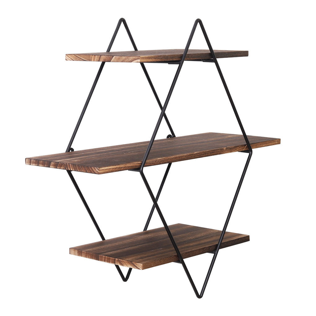 Vintage Rustic Wooden Floating Shelves V178-66743