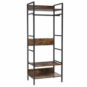 Metal Garment Rack Coat Stand MDF & Iron Organizer V178-66746
