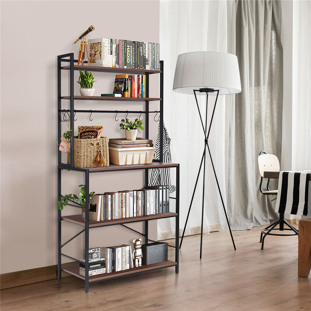 5-Tier Baker's Rack Microwave Stand Storage Shelf 84.5cm V178-66747