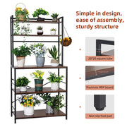 5-Tier Baker's Rack Microwave Stand Storage Shelf 84.5cm V178-66747