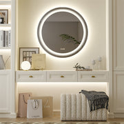 60cm LED Bathroom Mirror Anti-fog Circle Backlit HD V178-66748