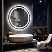 60cm LED Bathroom Mirror Anti-fog Circle Backlit HD V178-66748