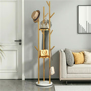 Marble & Metal Coat Rack Stand Heavy Duty V178-66751