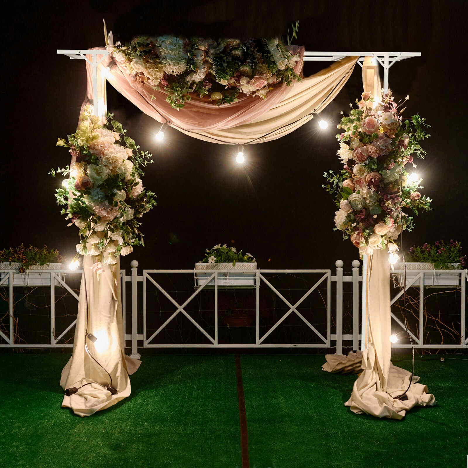 Stereoscopic Metal Garden Arch Arbor Wedding Pergola Trellis V178-66753
