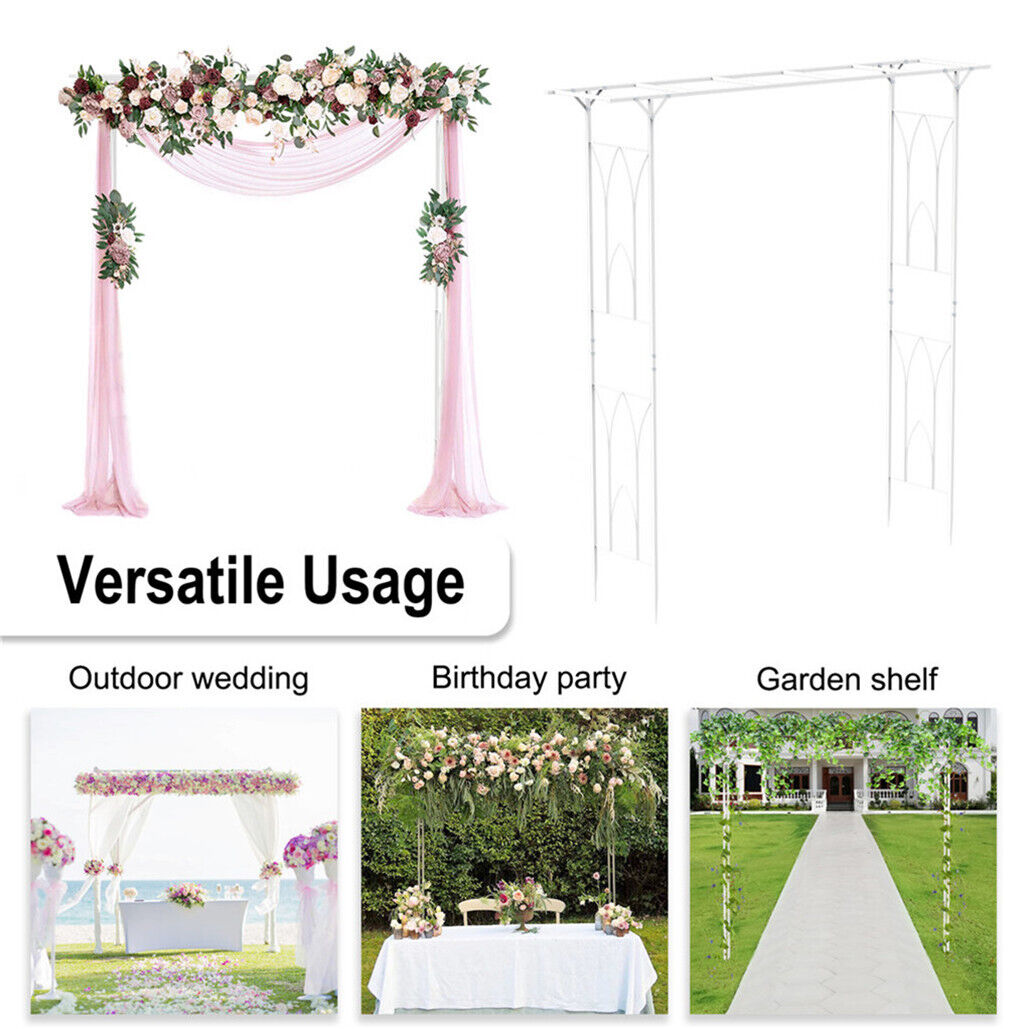 Stereoscopic Metal Garden Arch Arbor Wedding Pergola Trellis V178-66753