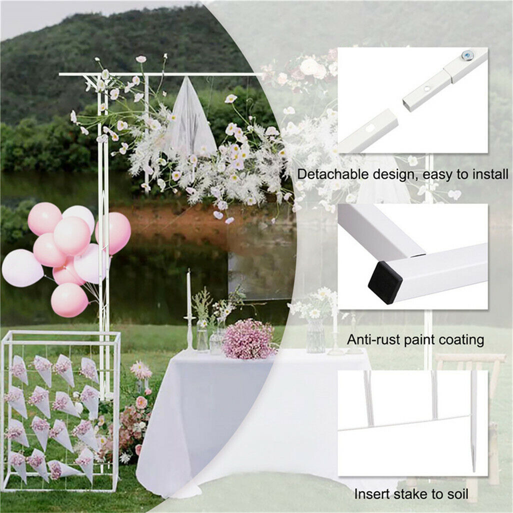 Stereoscopic Metal Garden Arch Arbor Wedding Pergola Trellis V178-66753