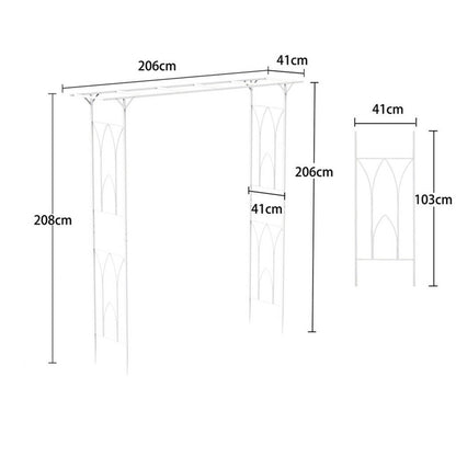 Stereoscopic Metal Garden Arch Arbor Wedding Pergola Trellis V178-66753