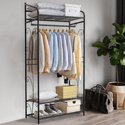 Extra Large Iron Clothes Rack Garment Hanging Stand V178-66755