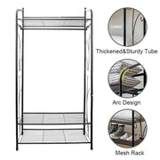 Extra Large Iron Clothes Rack Garment Hanging Stand V178-66755
