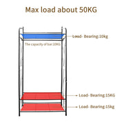 Extra Large Iron Clothes Rack Garment Hanging Stand V178-66755