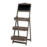 Vintage Wooden Chalkboard Easel 38x50CM with 3 Shelves V178-66756