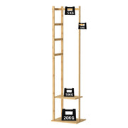 Bamboo Coat & Hat Rack Stand Shoe Shelf Thicken Wooden Hanger V178-66758