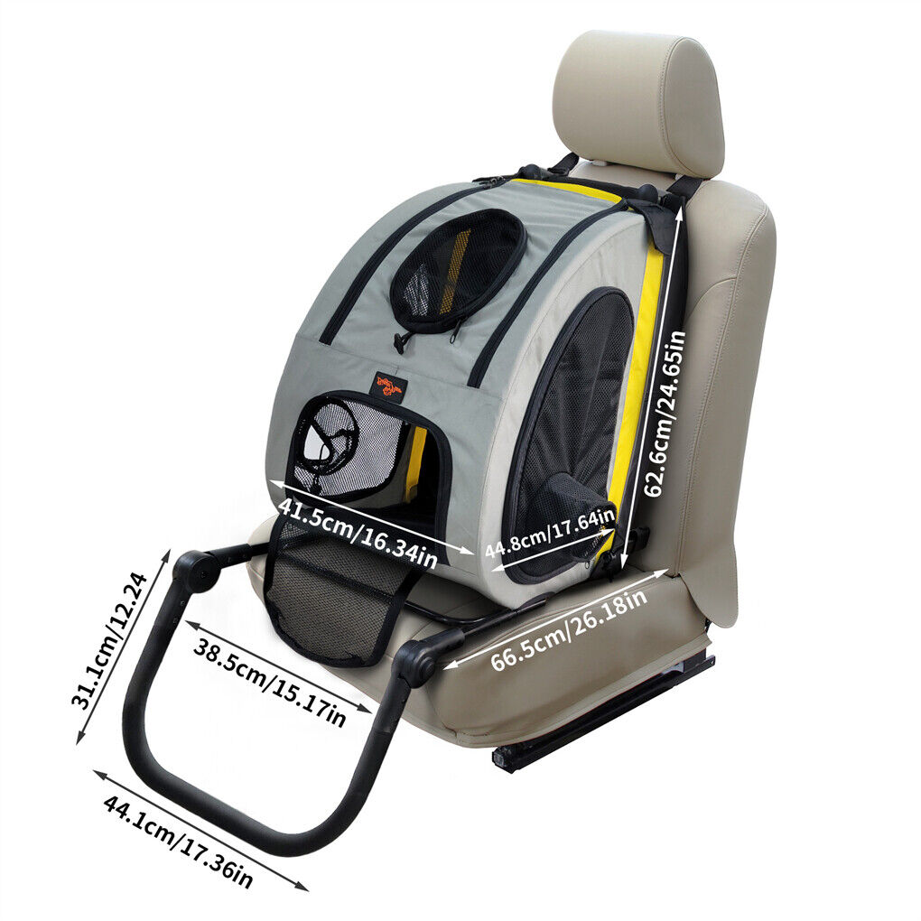 Dog Stroller Car Mounted Outdoor Pet Cart V178-66761