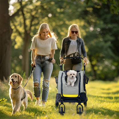 Dog Stroller Car Mounted Outdoor Pet Cart V178-66761