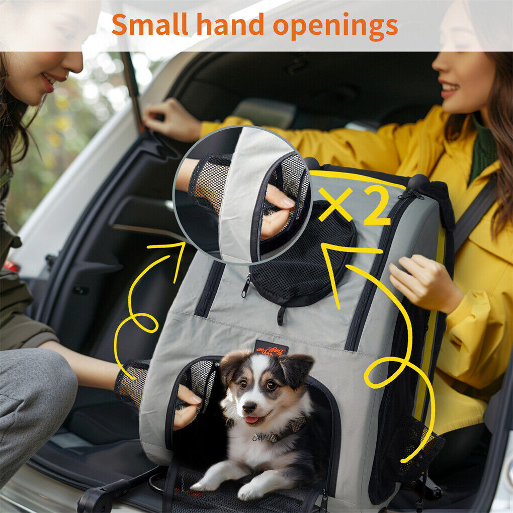 Dog Stroller Car Mounted Outdoor Pet Cart V178-66761