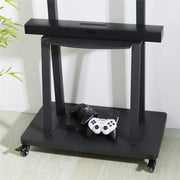 32-80 Rolling TV Stand with 2-Tier Shelf Adjustable Mount V178-66763