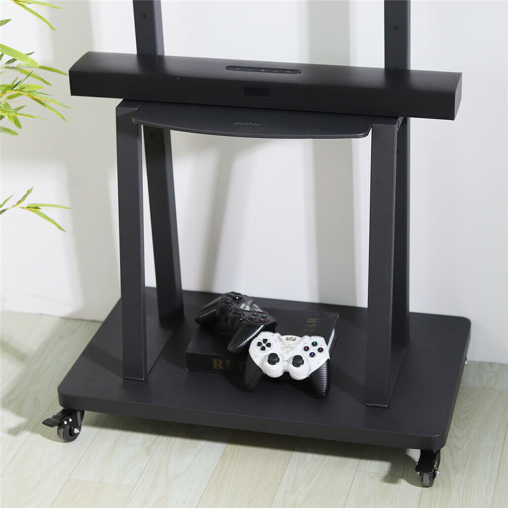 32-80 Rolling TV Stand with 2-Tier Shelf Adjustable Mount V178-66763