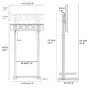 Adjustable TV Stand Base for 32-65 Screen Floor Mount V178-66765