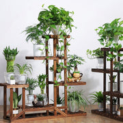 5-Tier Wooden Plant Stand Flower Display Shelf Indoor Outdoor Garden V178-66769