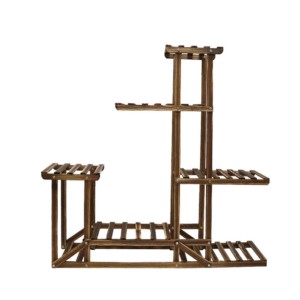 5-Tier Wooden Plant Stand Flower Display Shelf Indoor Outdoor Garden V178-66769